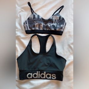 Black and White Adidas Bra: $15 S
Black Adidas Bra: $10 L